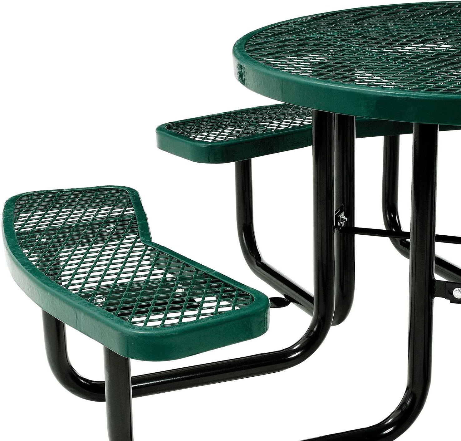 46' | Perforated Metal | Round Picnic Table