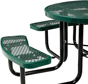 46' | Expanded Metal | Round Picnic Table